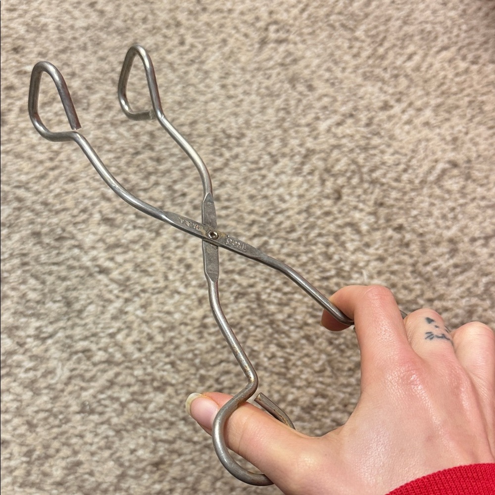 Vintage Ekco Stainless Steel Tongs